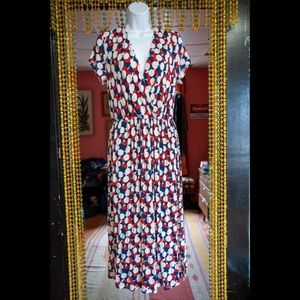 Polka dot midi dress by ModCloth